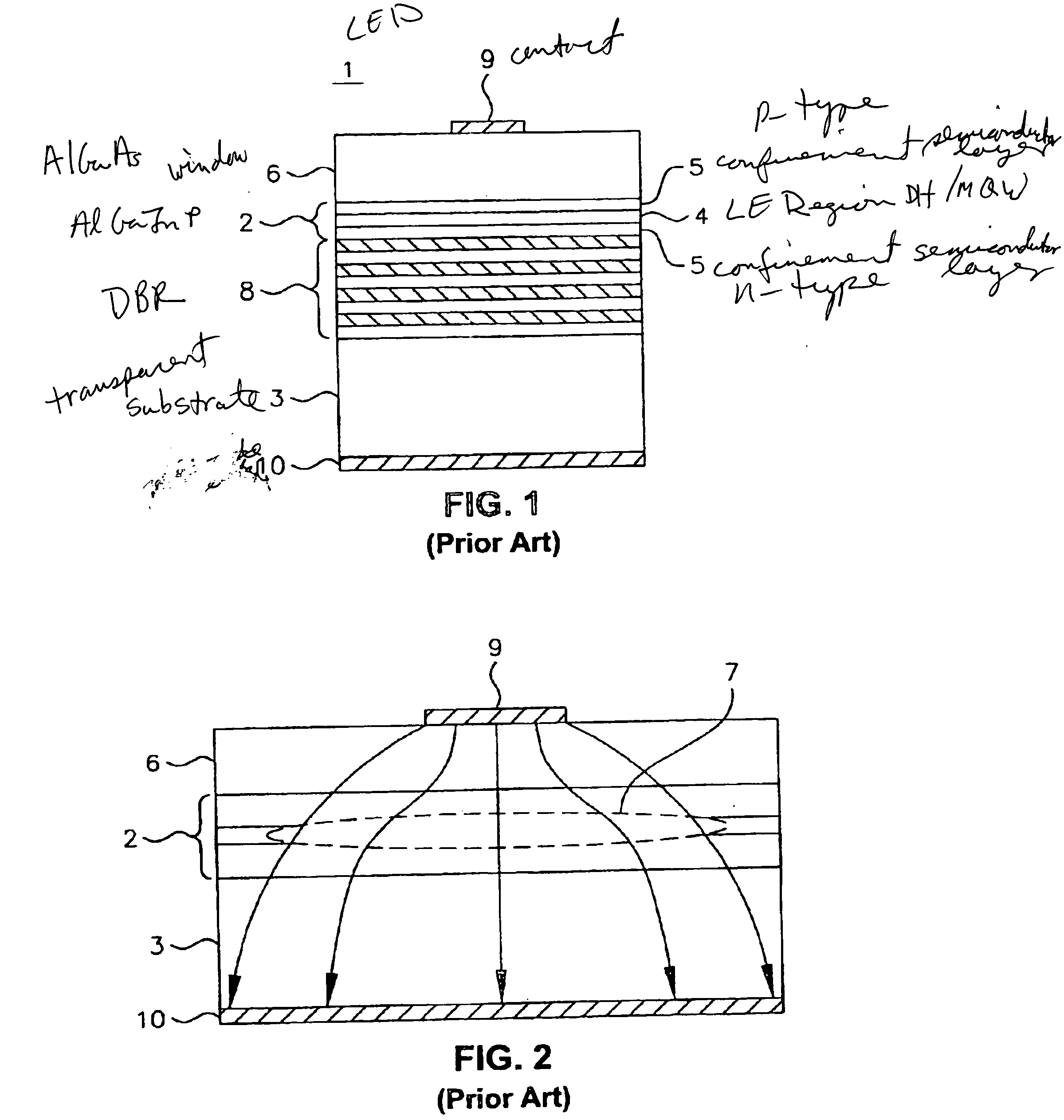 Light-emitting diode having chemical compound based reflective structure