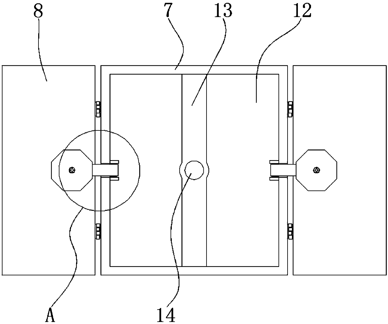 Chained solar cell panel