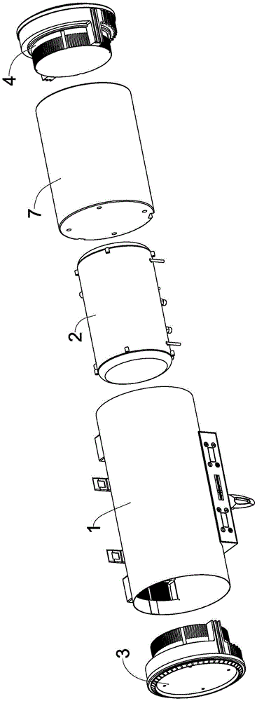 Water and electricity independent dual-core electromagnetic induction fast heating water heater