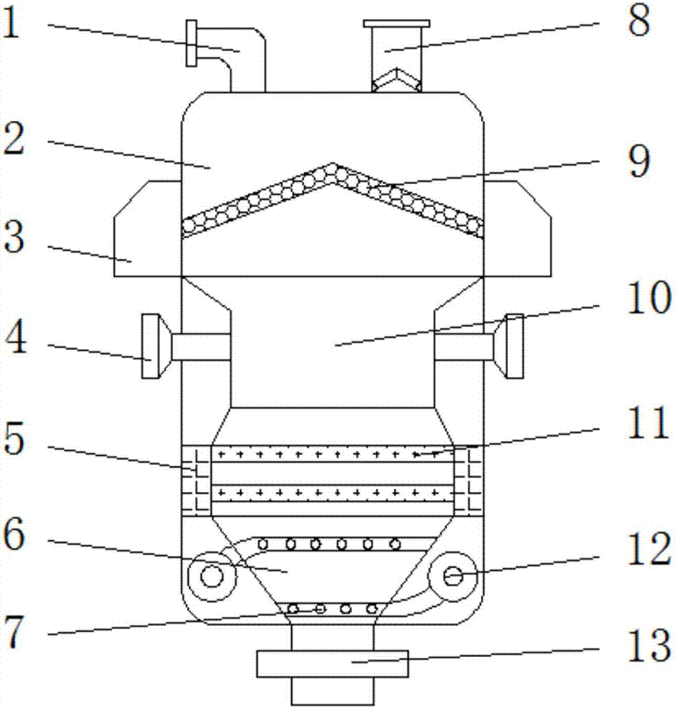 Wastewater multistage cleaning purifying device