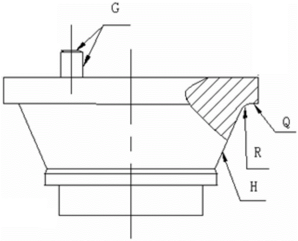 Blade installation seat heat treatment method