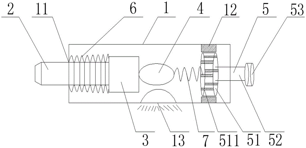 Pressing type test pencil