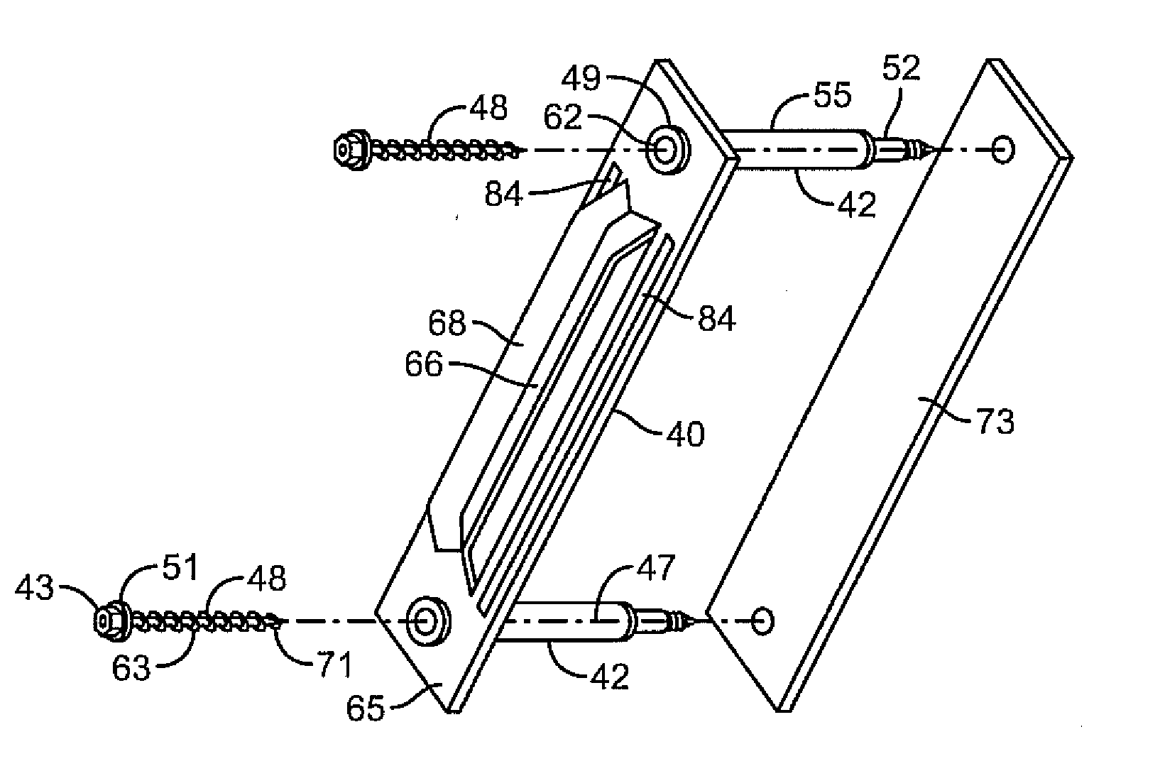 Thermally isolating tubule for wall anchor