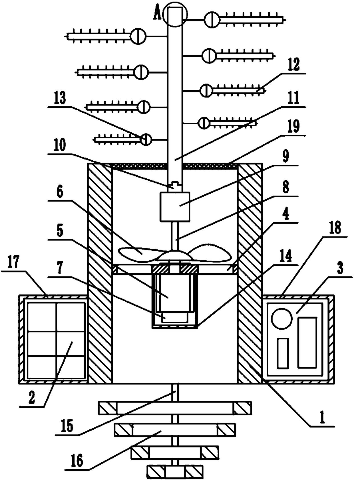 Underwater plastic bag garbage collecting device