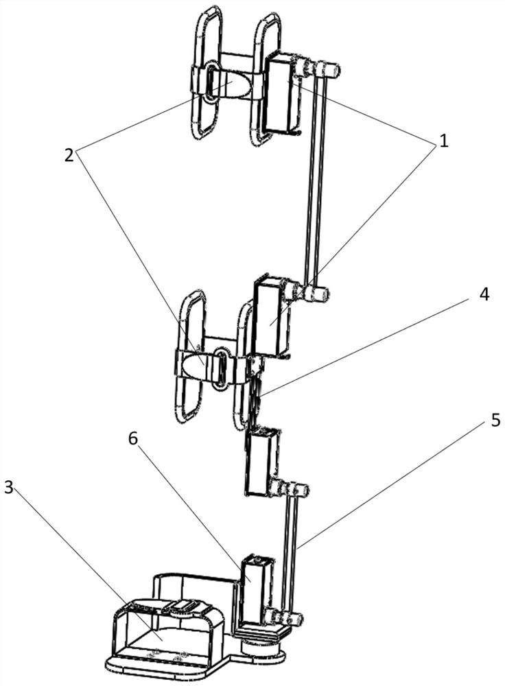 Wearable lower limb exoskeleton robot based on rope-driven redundant flexible drivers