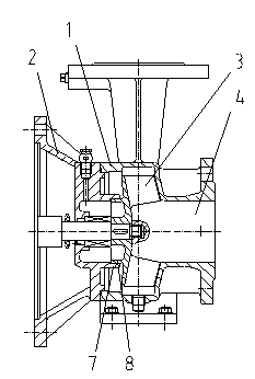 High-efficiency constant-pressure tangent fire pump