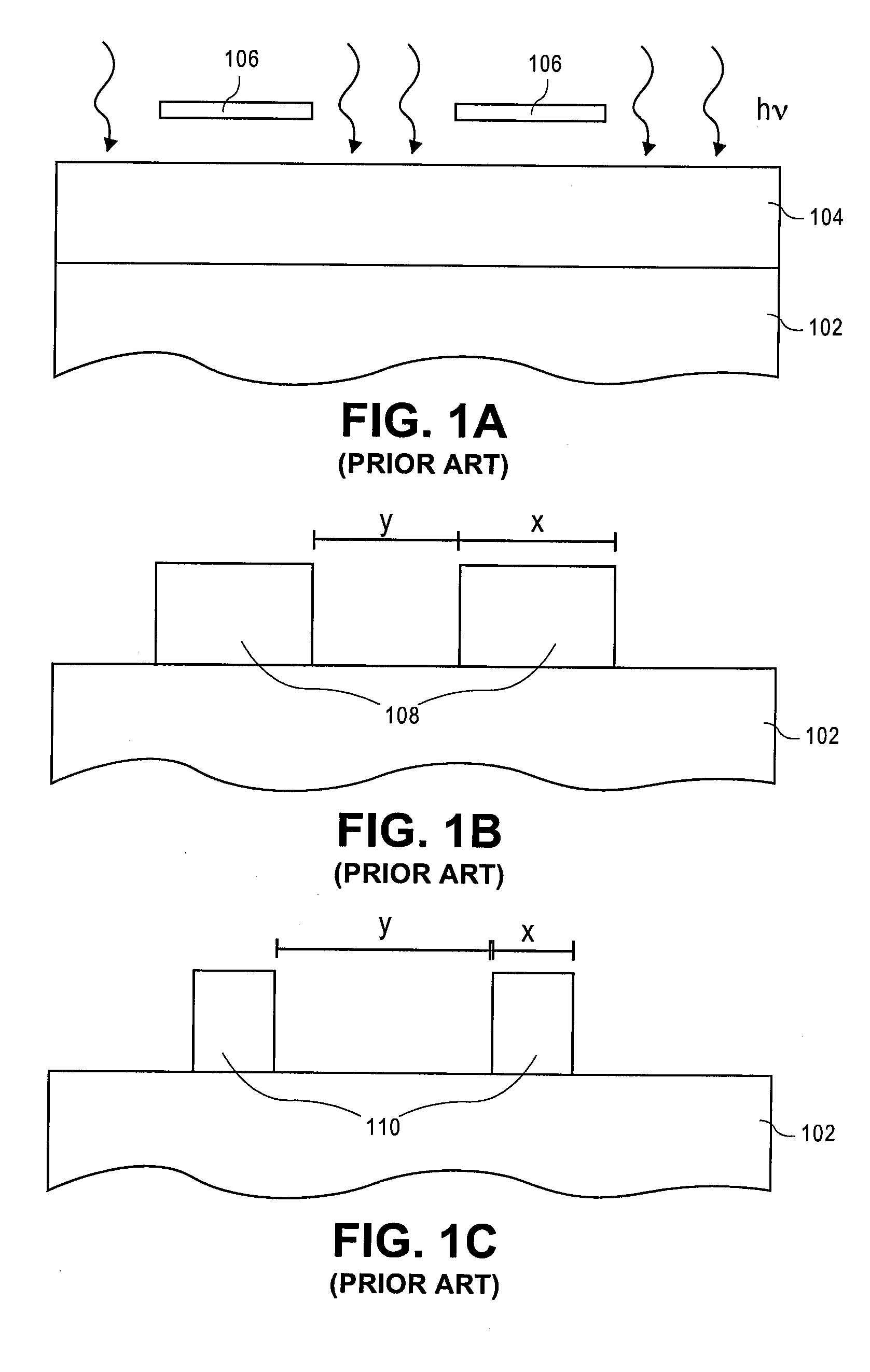 Double exposure patterning with carbonaceous hardmask