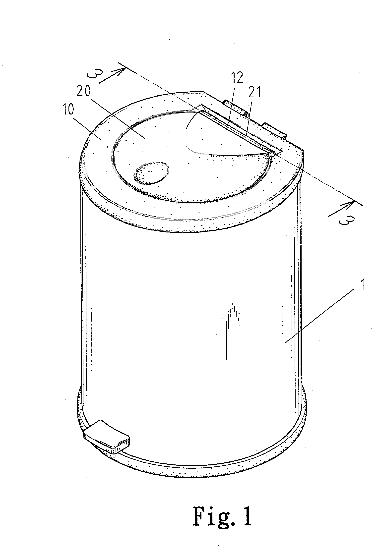 Garbage bin with cover