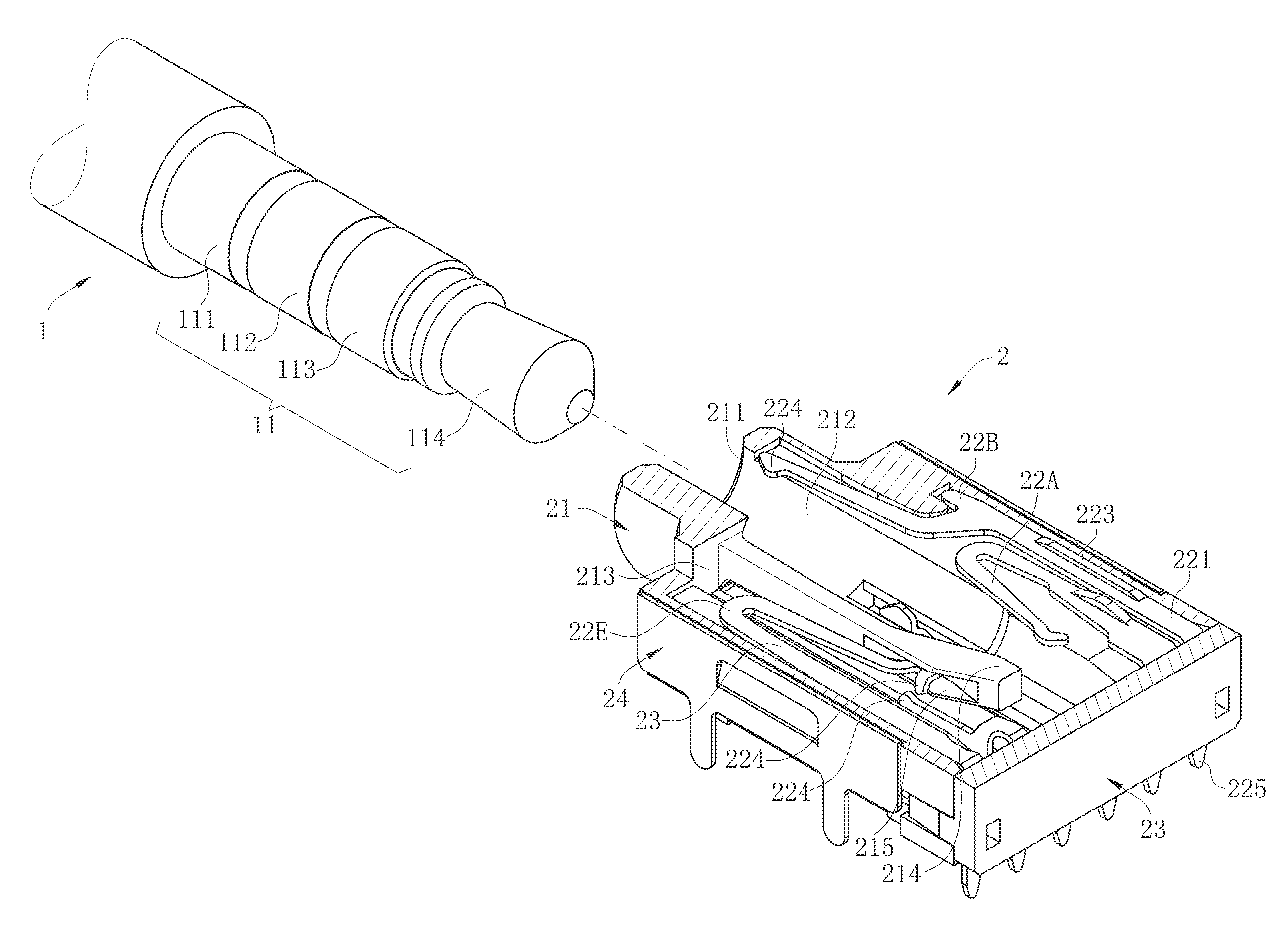Receptacle connector