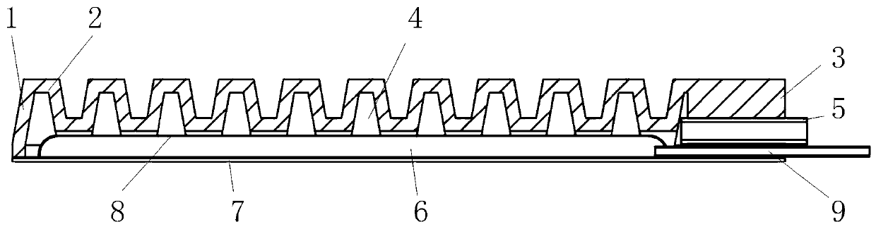 Bidirectional motion pneumatic flexible driver and working method thereof