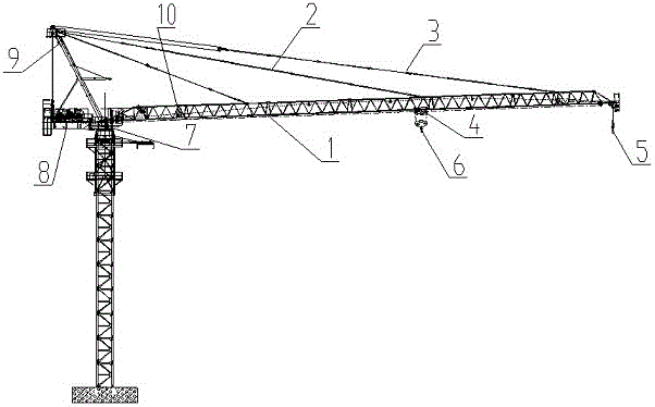 Movable arm and flat arm dual-purpose tower crane