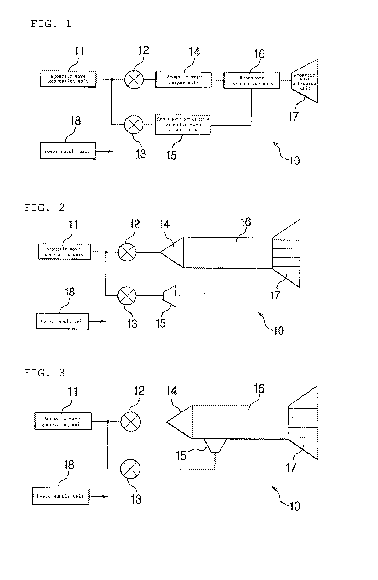 Device for repelling animals using acoustic waves