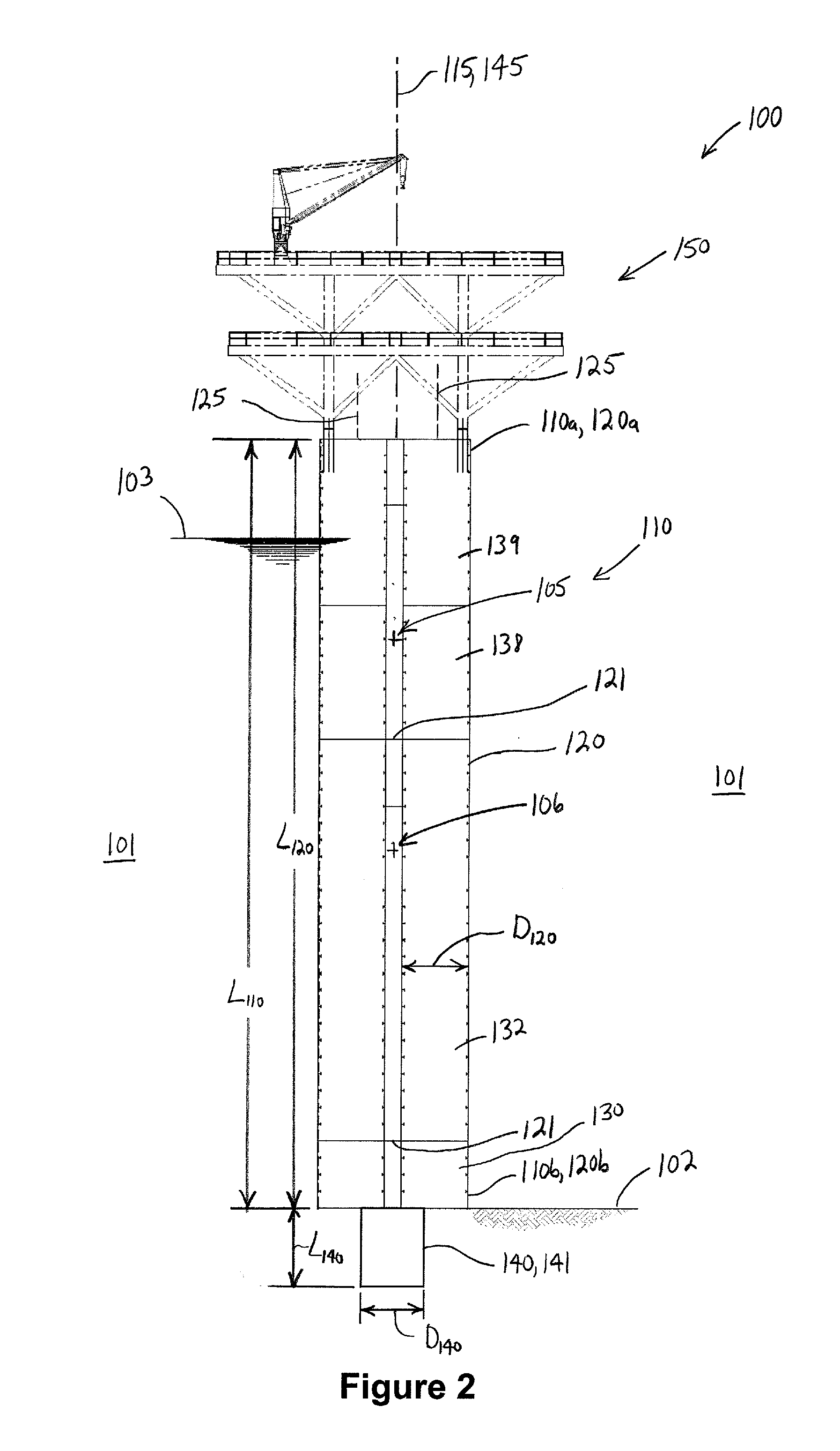 Offshore tower for drilling and/or production