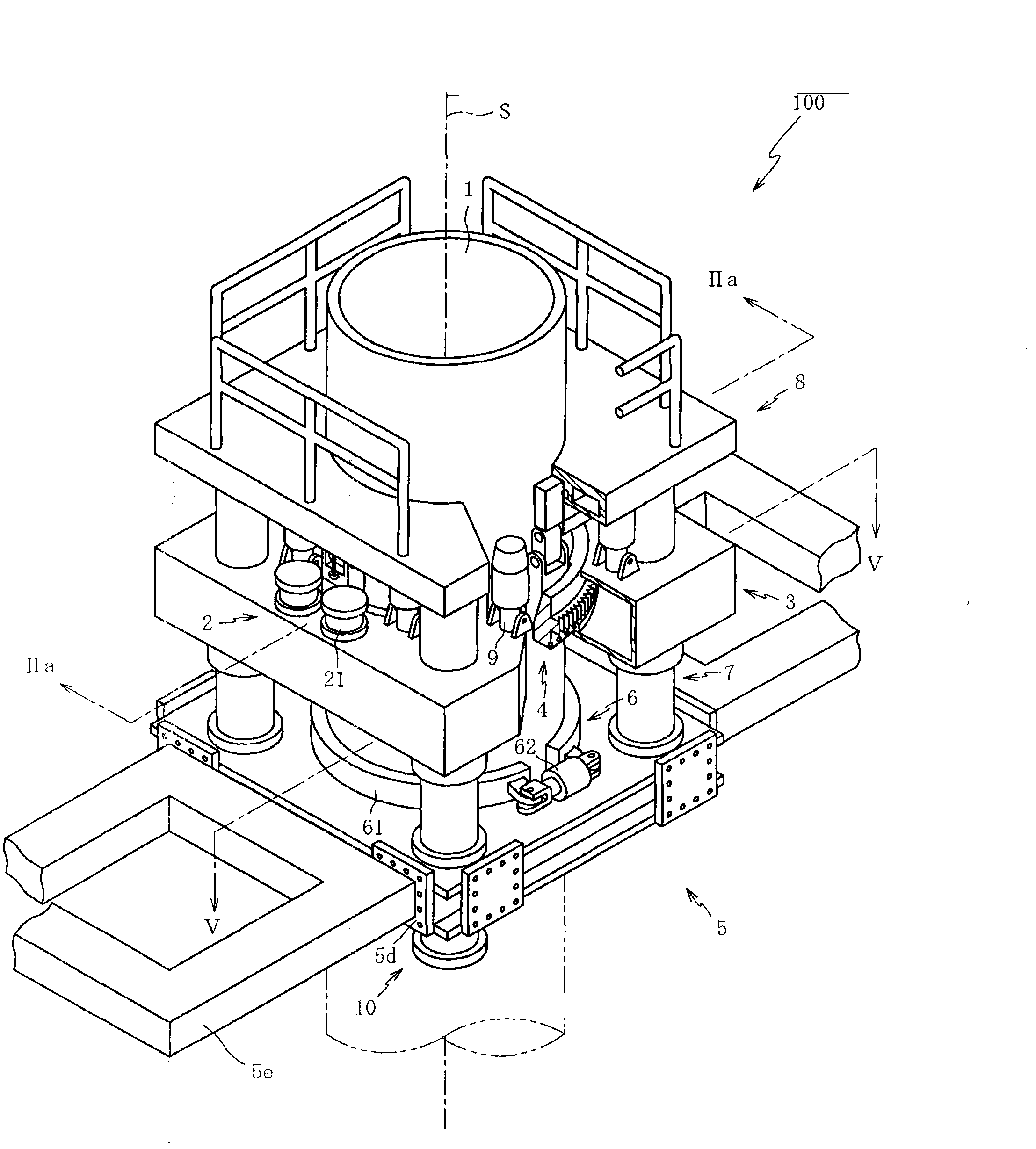 Pipe laying machine device