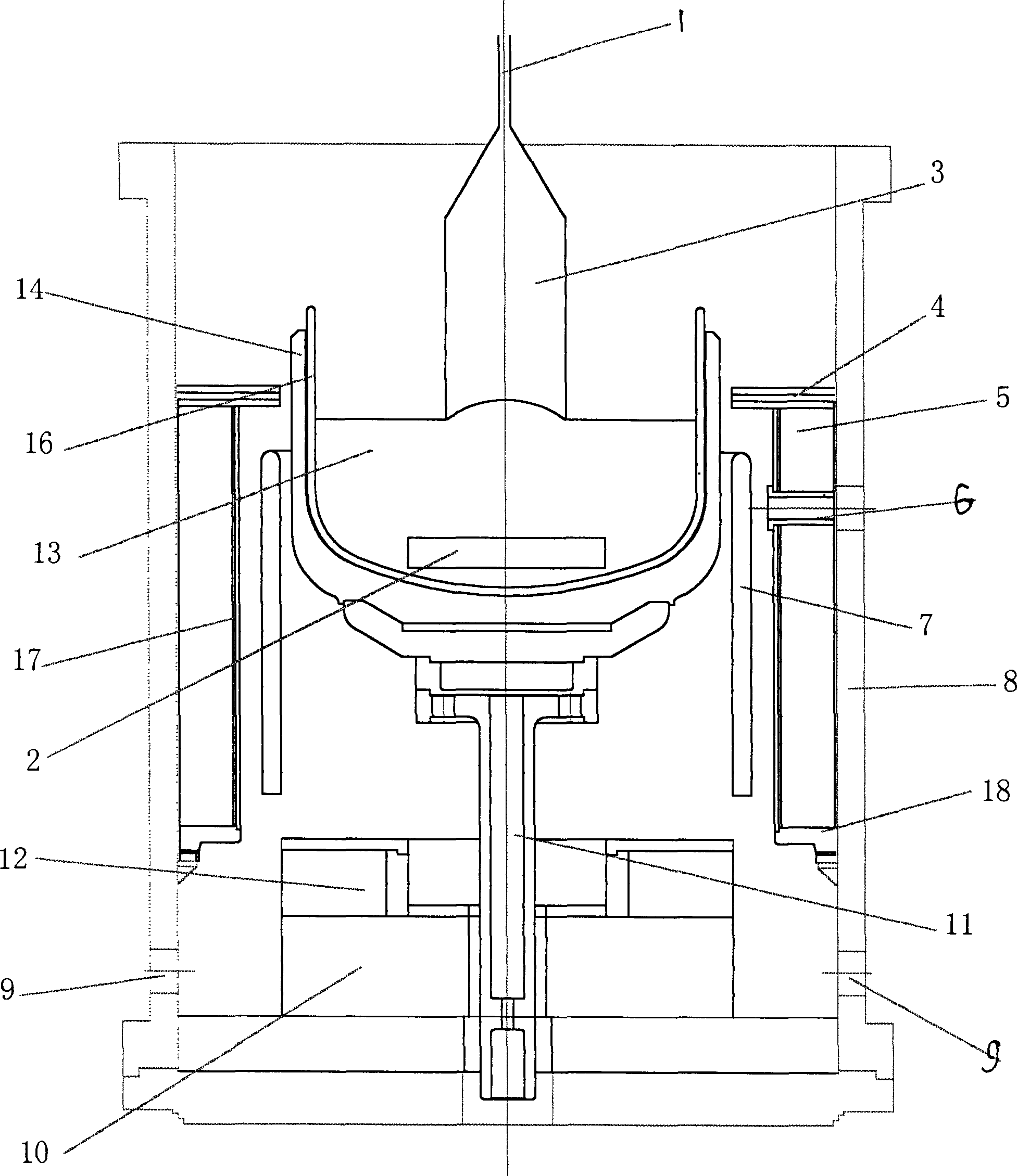 Method of increasing oxygen content in vertical pulling silicon single crystal rod and automatic aerator