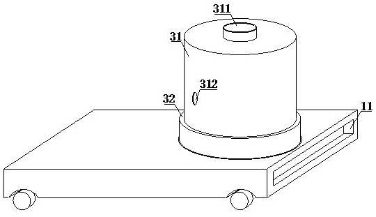 Highway surface marking and spraying device and using method thereof