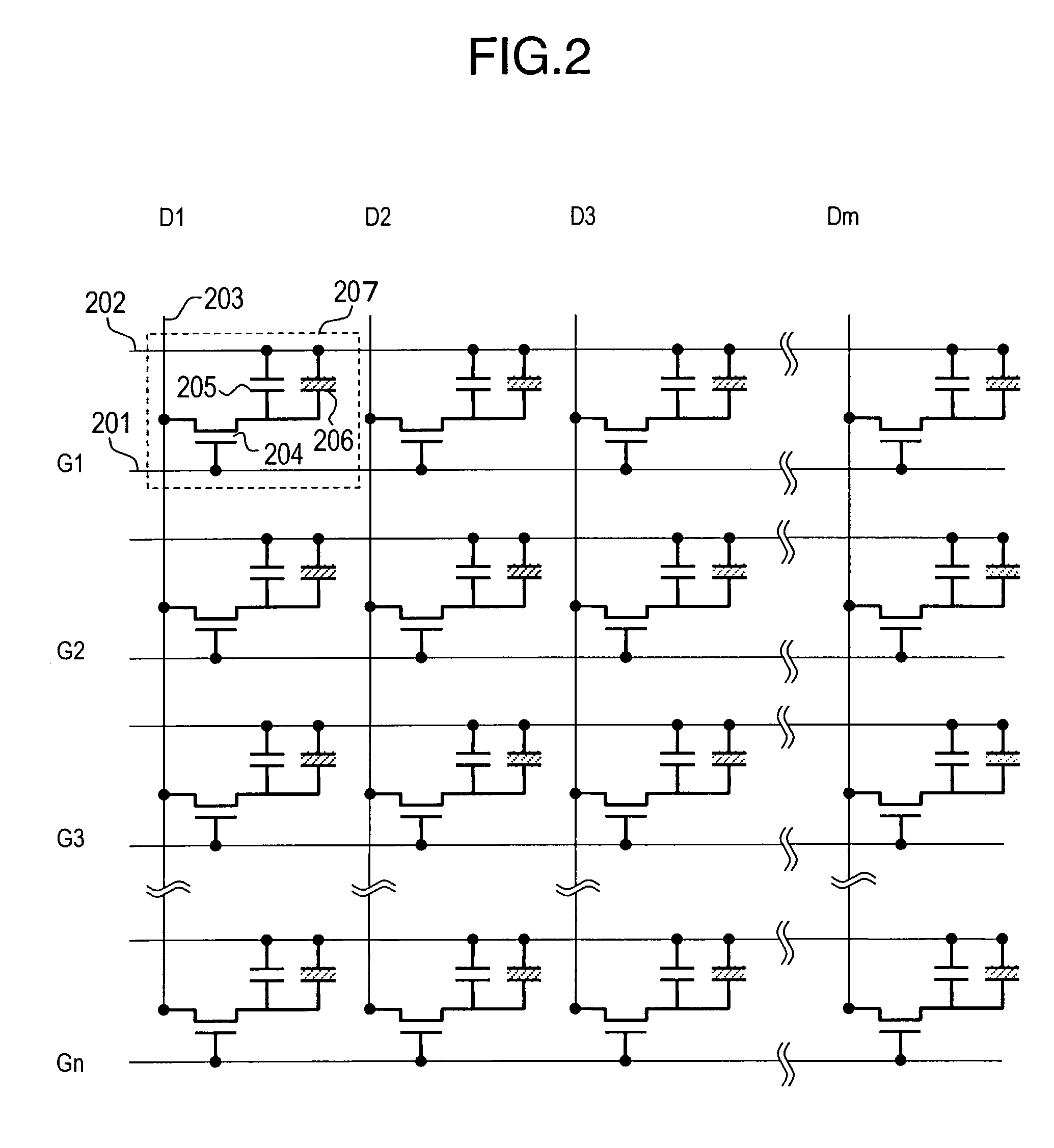 Matrix-type display device