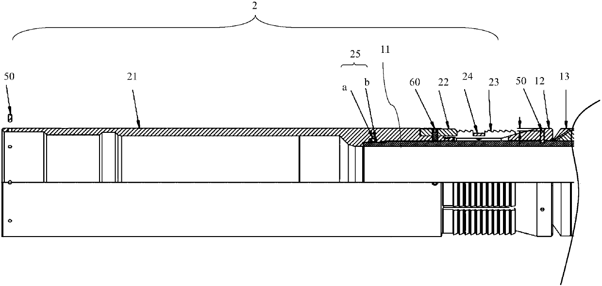 Suspension packer with full-bore low setting pressure, return plug and construction process