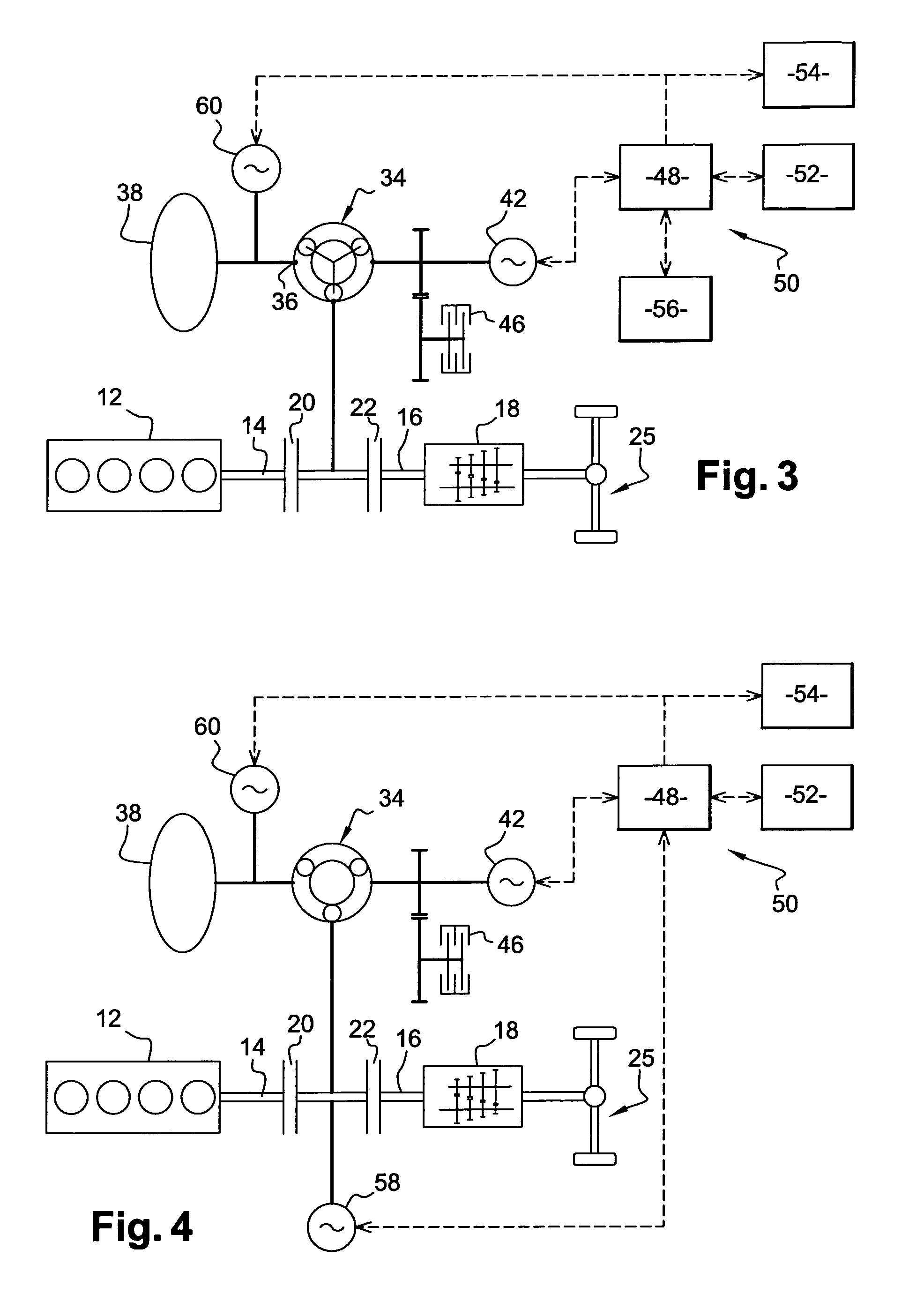 Powertrain comprising an optimized energy recovery system