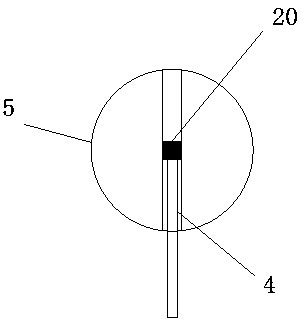 Hydraulic lifting device of loading and unloading trolley