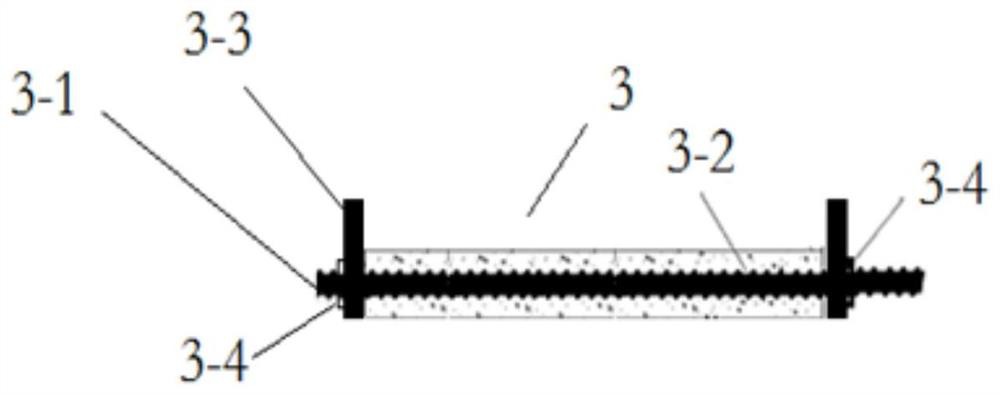 Prestressed unbonded anchor rod steel bar, anchor rod and construction method