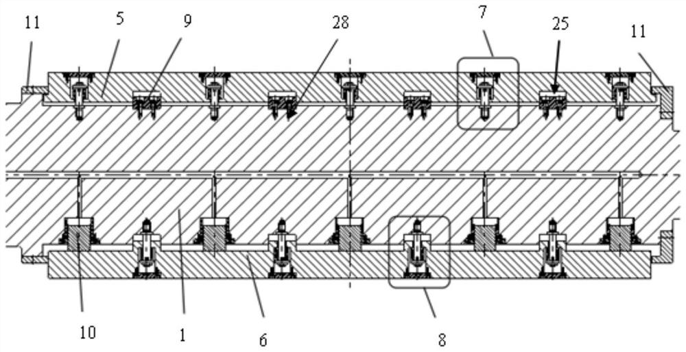 Strip winding drum