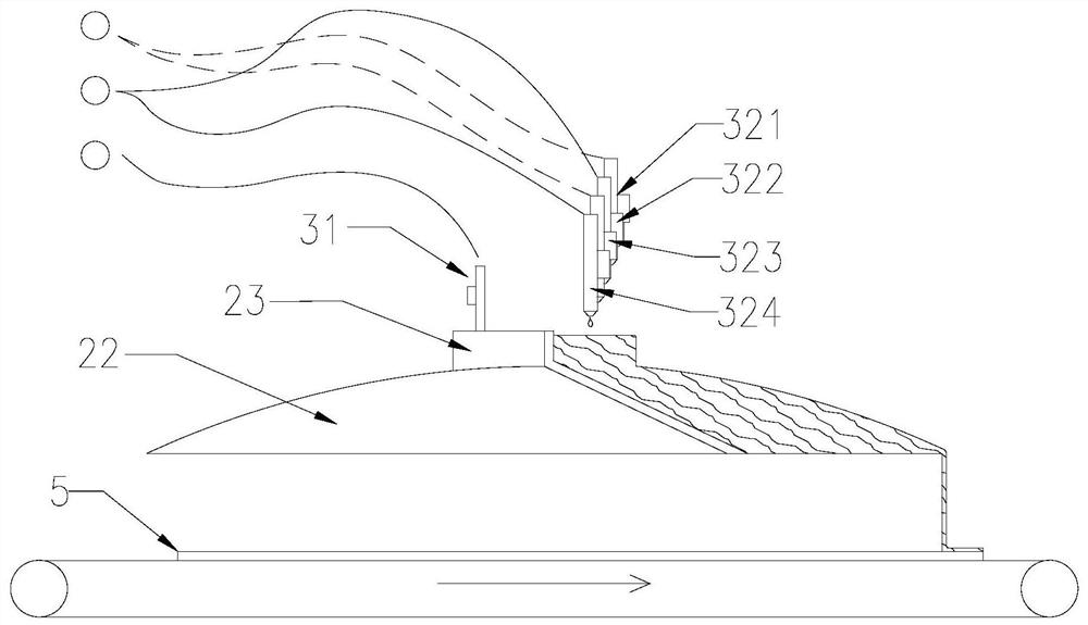 Slurry spraying equipment for preparing colorful porcelain plates and application method thereof