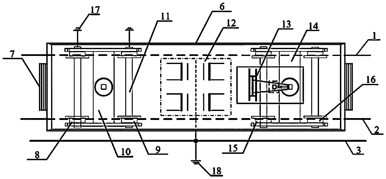 Third rail independent grounding system applicable to high-speed train