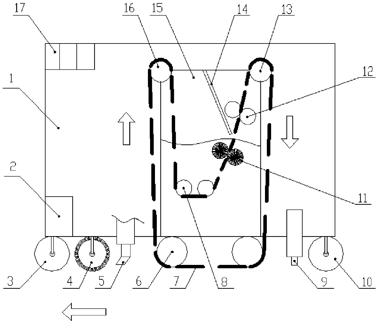 Intelligent automatic sweeping and mopping robot