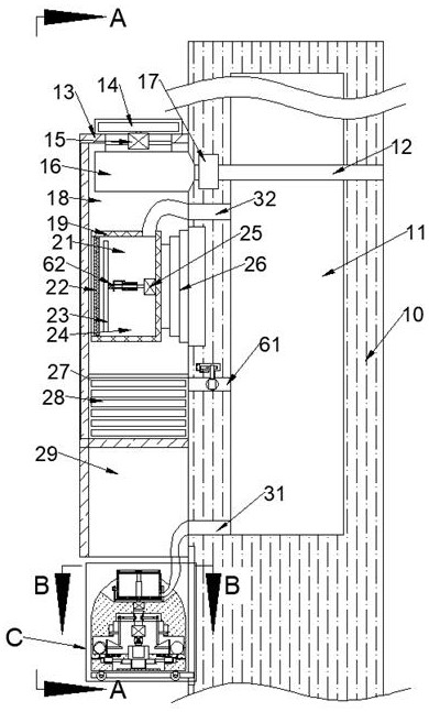 Corridor emergency fire disaster fire fighting box device