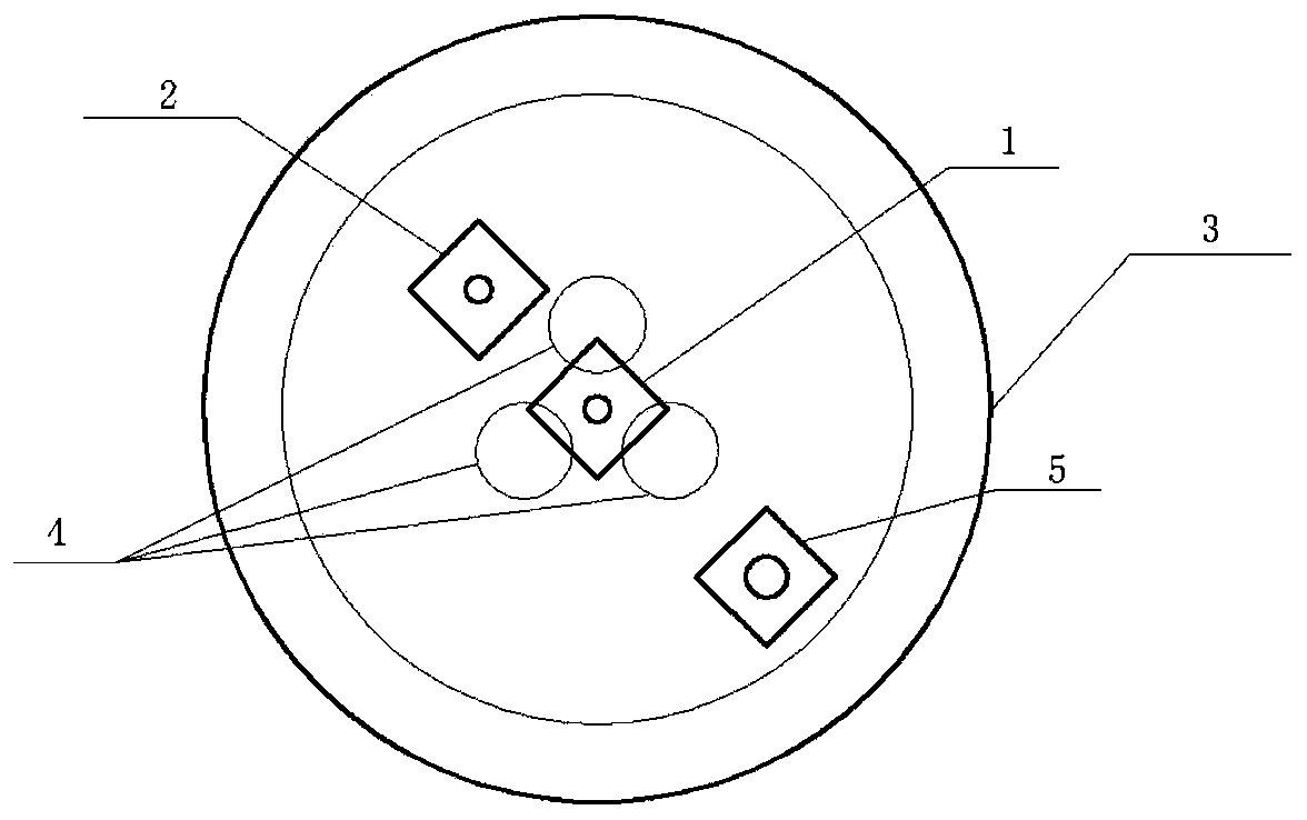 Steel ladle double-ventilation core