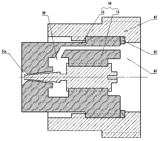 Hot-blowing adjustable nozzle