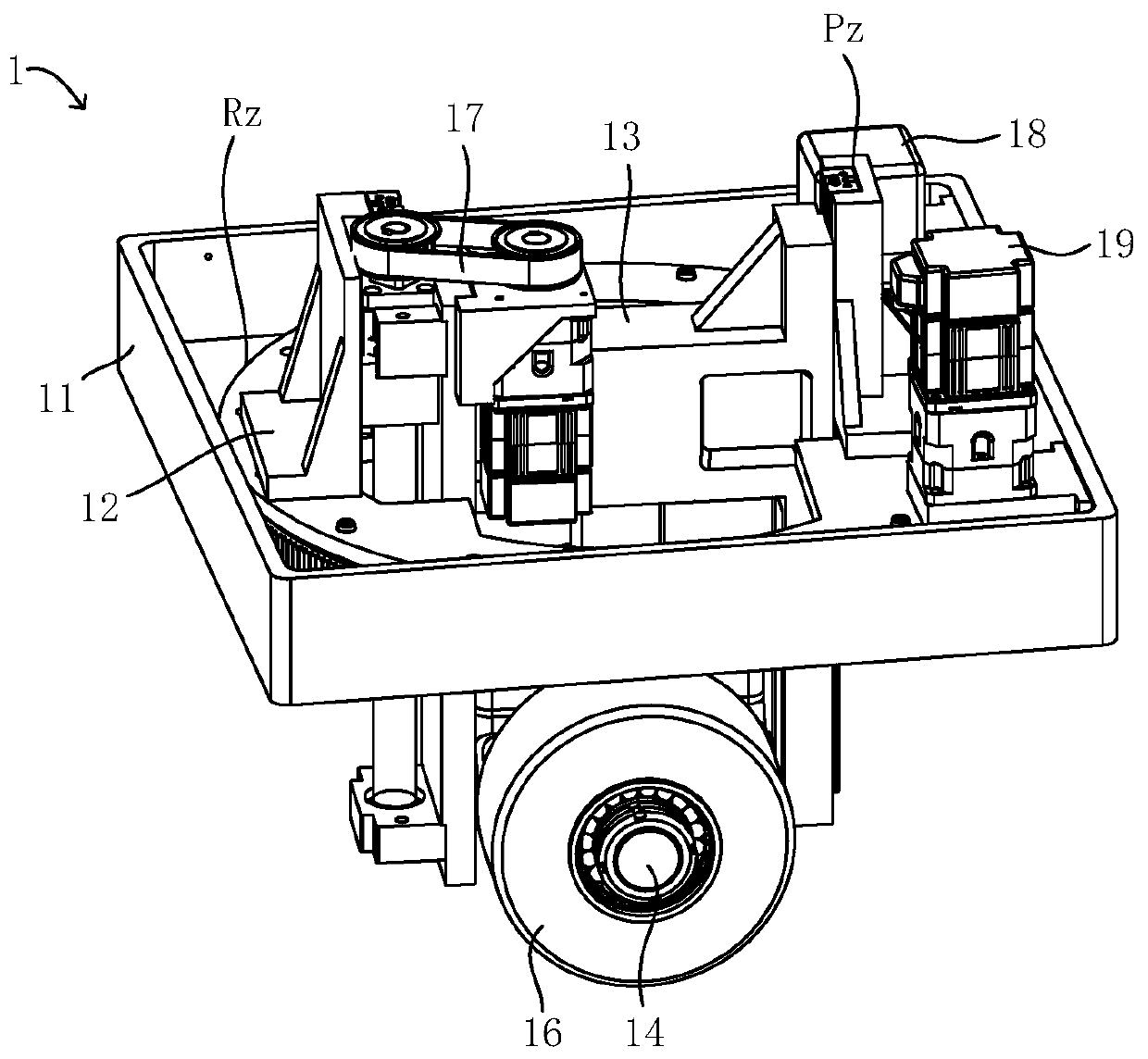 Active and passive differential mixedly-connected supporting leg and six-degree-of-freedom posture adjustment platform