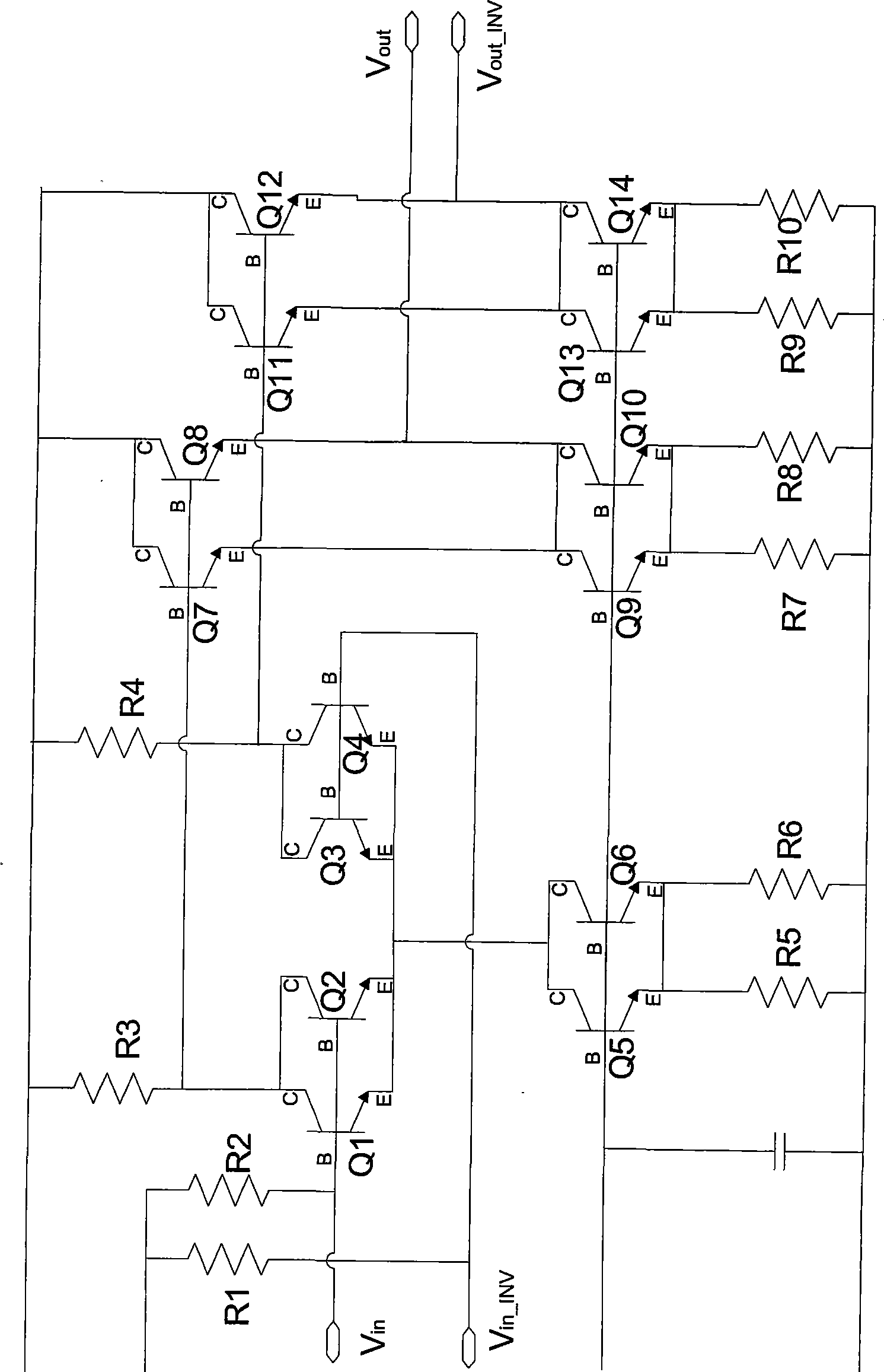 Device for preliminarily dividing frequency of high-speed wideband