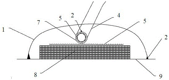 A flexible air extraction kit for composite material molding and its air extraction method