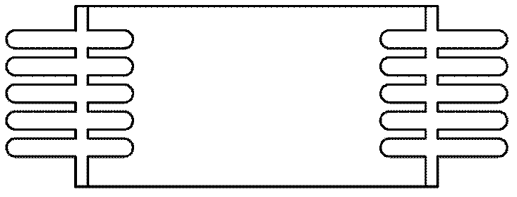 High-voltage AC (alternate current) and DC (direct current) voltage divider with heat dissipation structure