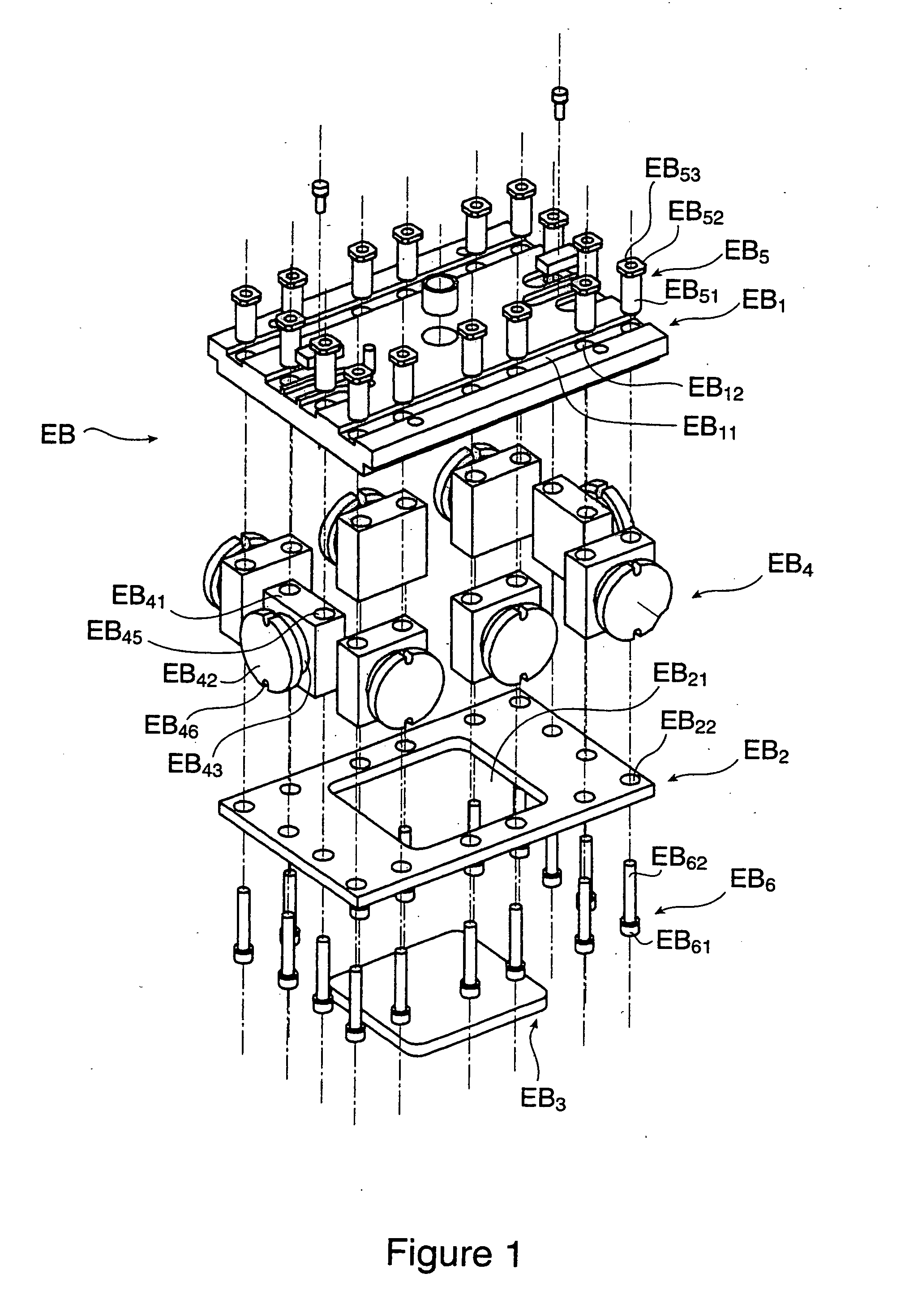 Device for the assembly of standard elements intended for the creation of precision mechanical structures