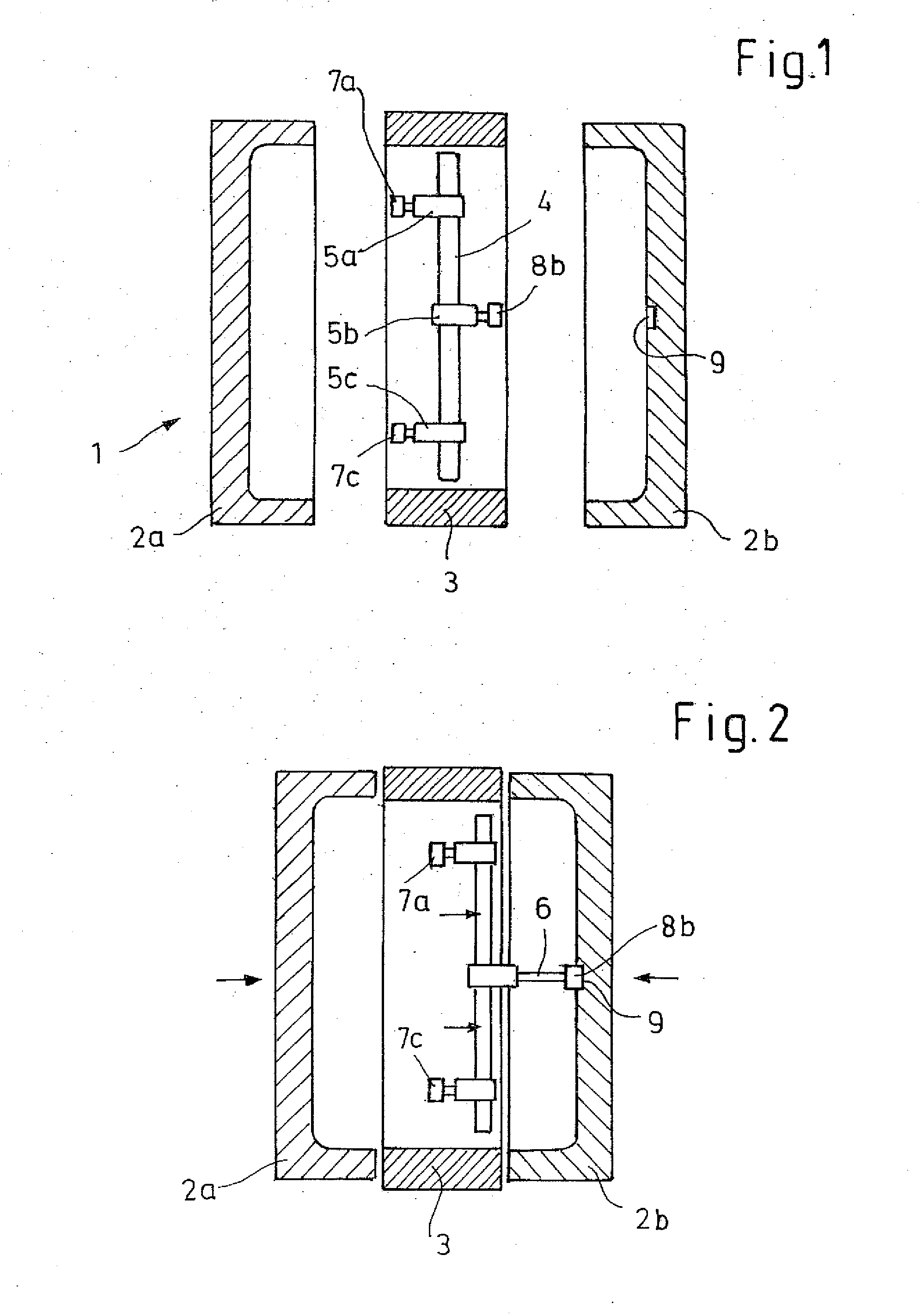 Process for the production of hollow bodies of thermoplastic material