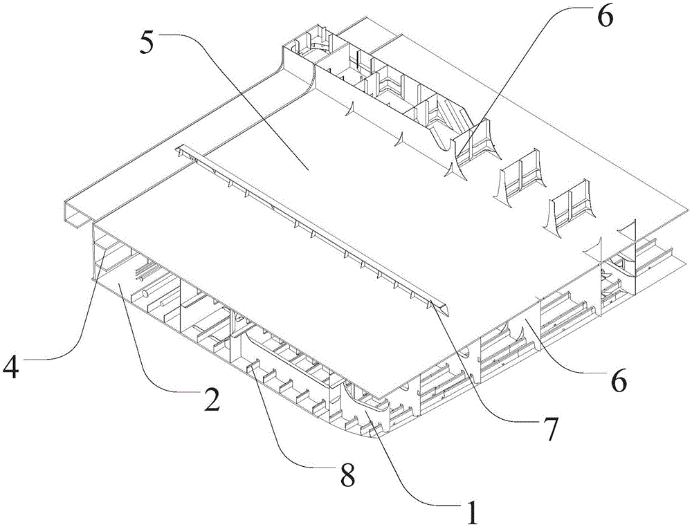 Section construction method of hatch coaming and ship side