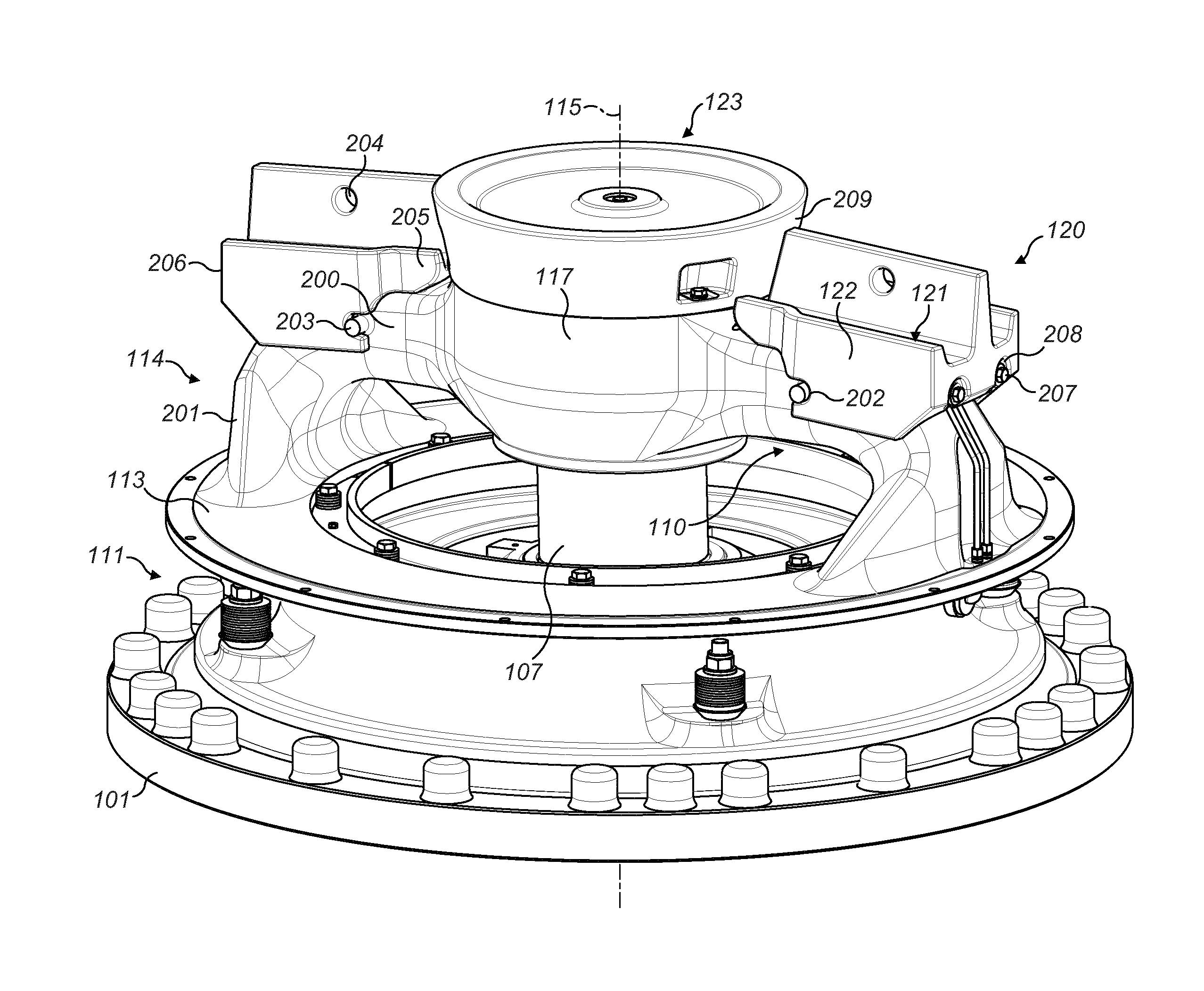 Gyratory crusher spider arm shield