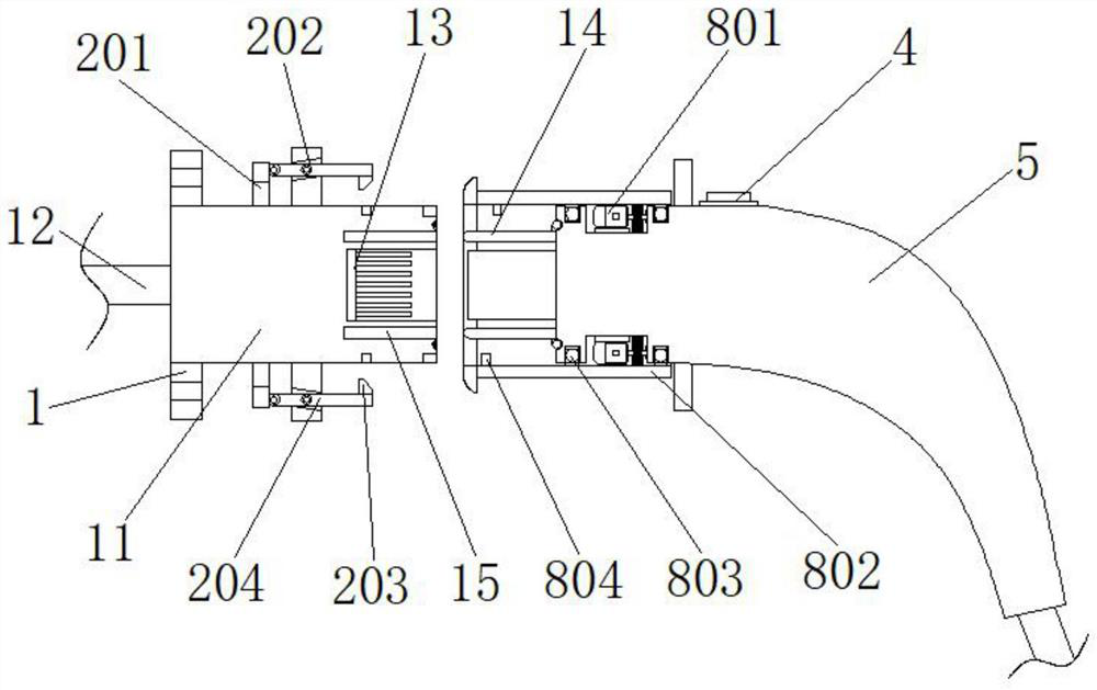 A new energy vehicle charging socket assembly