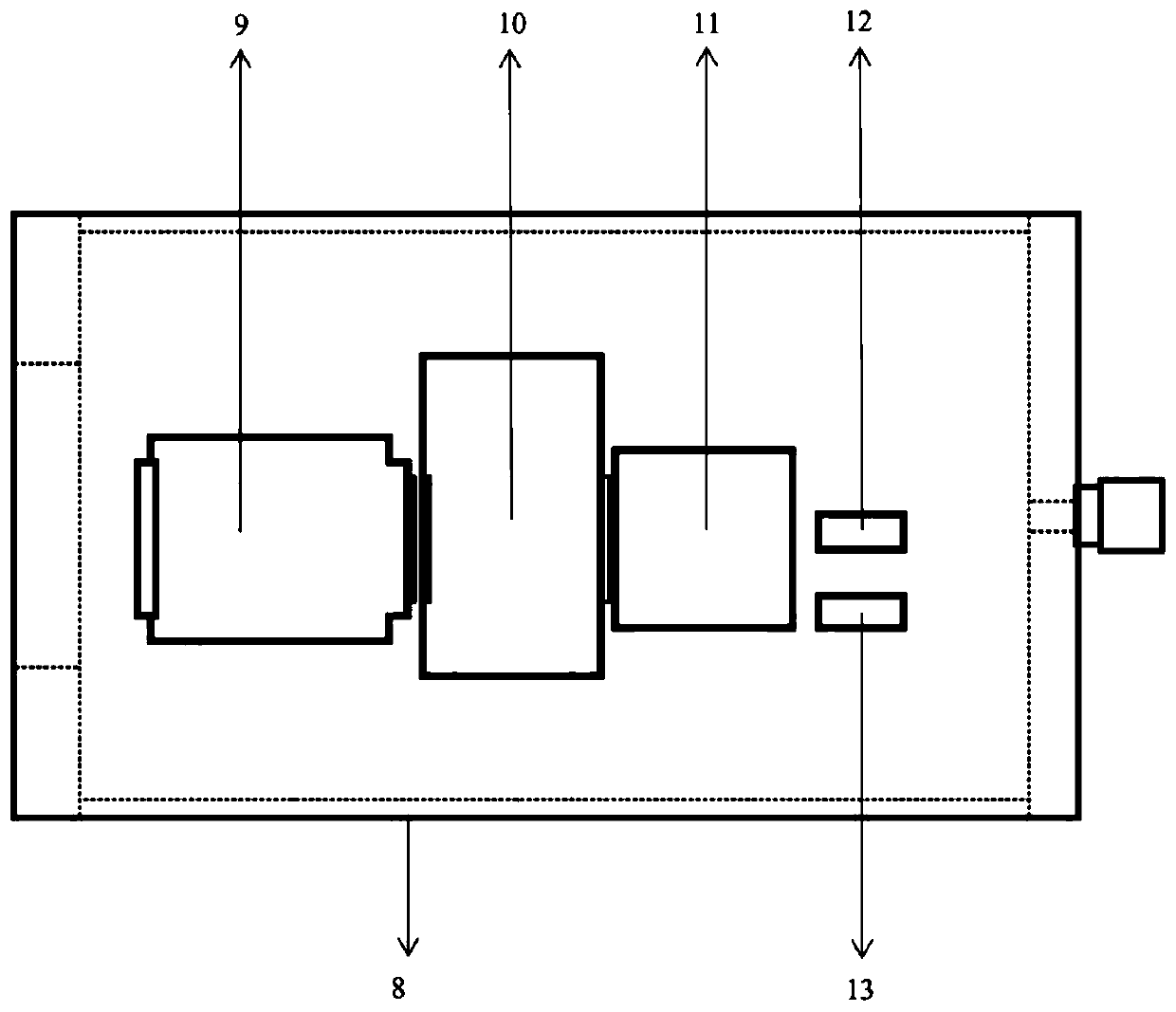 Visual underwater box type sampler and control method thereof