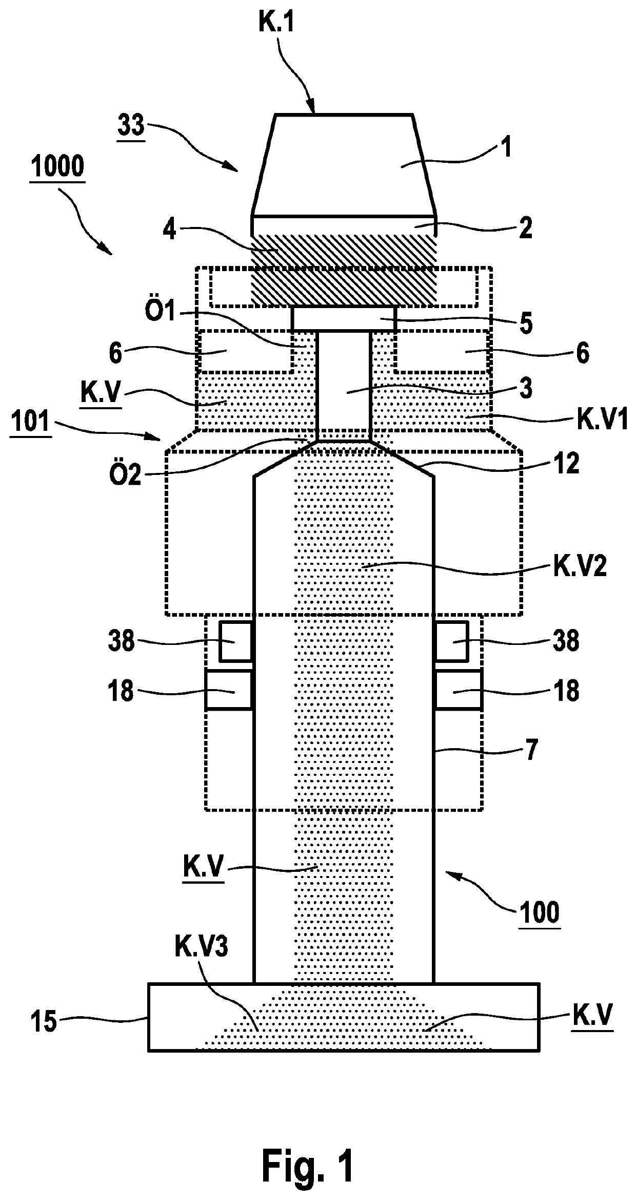 Connection arrangement for connecting an anaesthetic container to an anaesthetic vaporizer