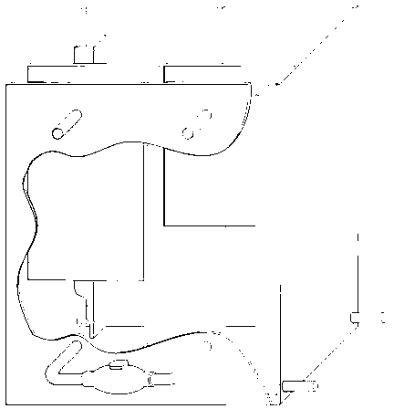 Low-energy-consumption processing device for self-circulation sewage