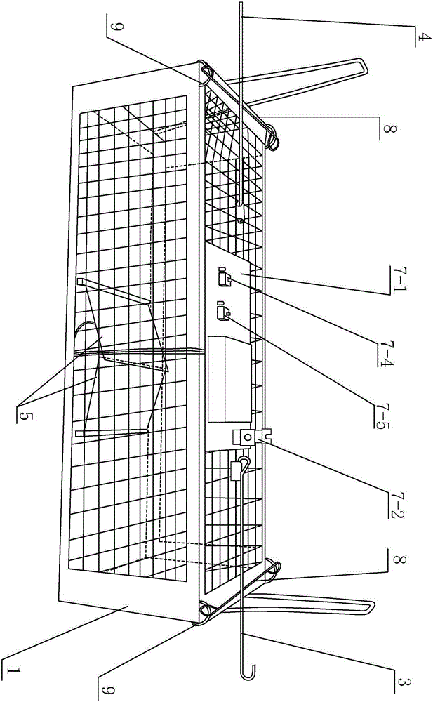 Infrared ray electronic mouse trapping cage