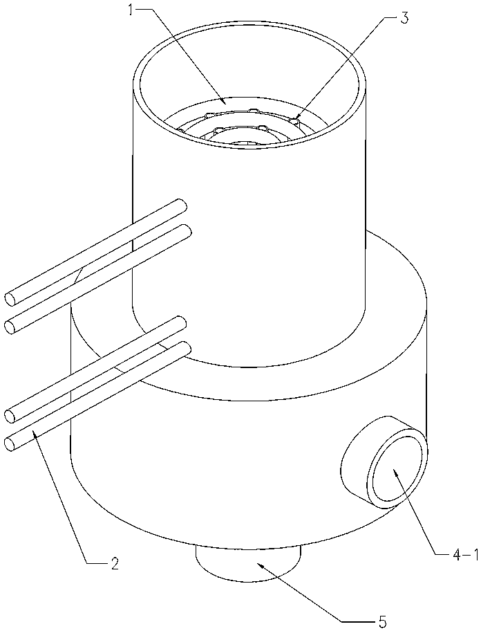 Ignition device of fire-spraying opening of gasifier and treatment process thereof