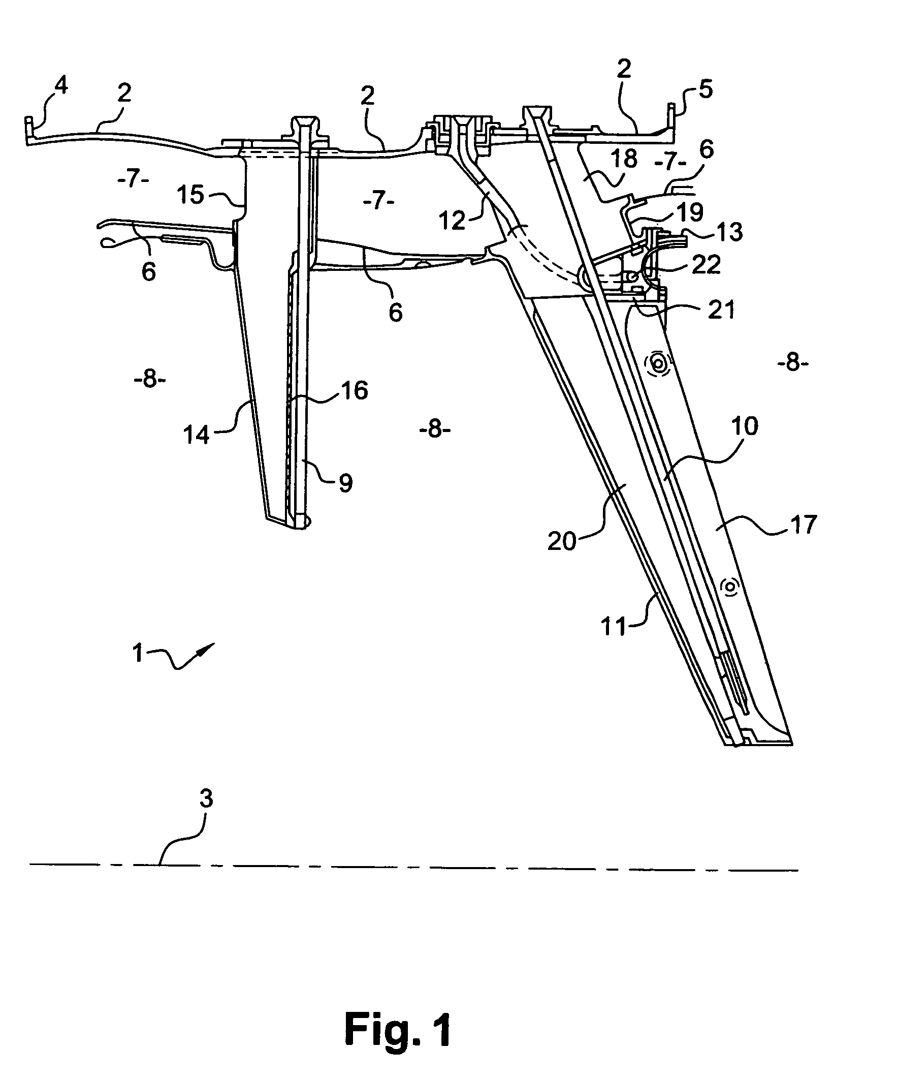 Device for fastening a fluid duct to a turbojet casing