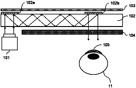 Near-eye display device based on polarization contact lens