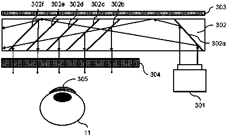 Near-eye display device based on polarization contact lens