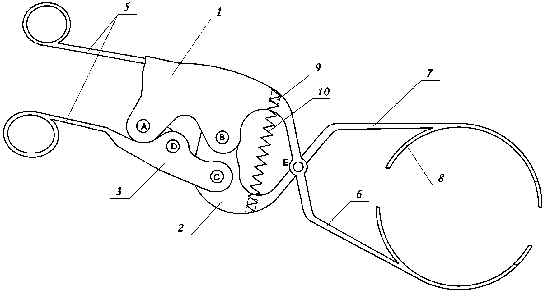 Incision expander for pleuroperitoneal cavity operation